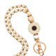 thumbnail image 1 of BODY_STRAP MyfavoriteK Lanyard de cuentas boho con margarita color café, 1 of 8