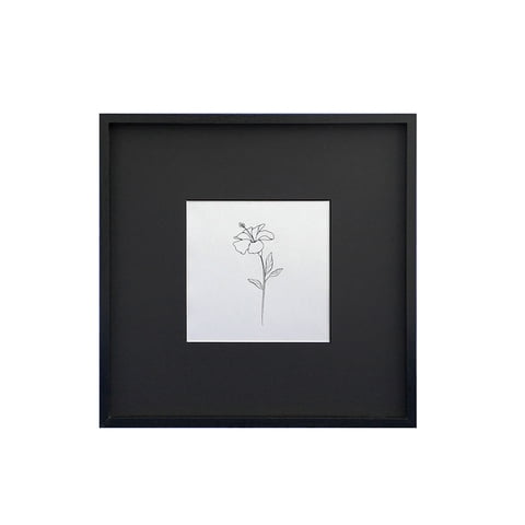 Vgo - Marco Mad. Con Paspartú 19X19 / Sin Paspartú 30X30 Negro