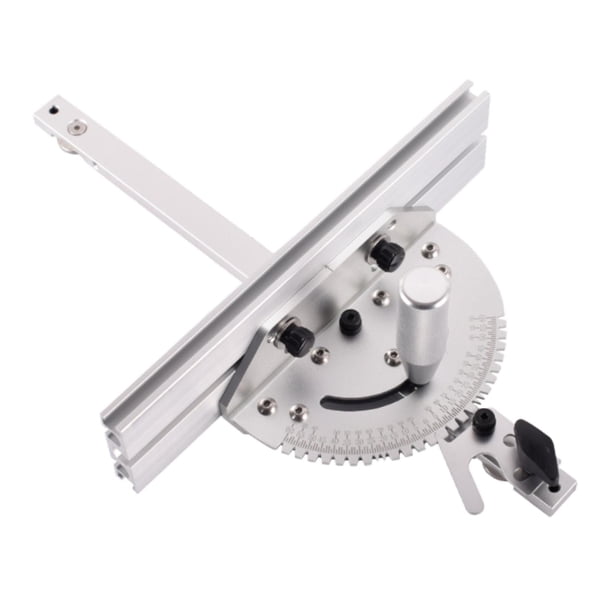 Herramienta de madera de calibre de aserrado de mesa, guía de ingles de reemplazo de herramientas manuales universales de alta precisión accesorios de Calibre y 25 cm atrás