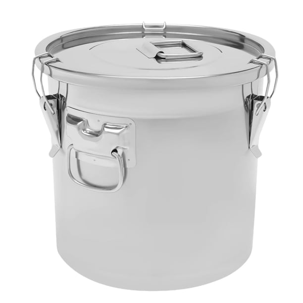 Contenedor hermético de acero inoxidable para arroz, contenedor de almacenamiento de gran capacidad para transporte, conservación de alimentos y azúca 6 litros