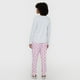 thumbnail image 2 of Pijama Mujer Largo Gris Flamenco Corona, 2 of 5