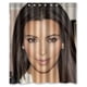 thumbnail image 1 of Cortina de ducha con el magnífico póster de la modelo Kim Kardashian, juego de cortinas de baño con ganchos, tamaño 60 x 72 pulgadas, 1 of 3