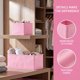 thumbnail image 5 of Cubo de Almacenamiento REGALWOVEN, Caja de Almacenamiento de Tela con Cremallera para Estantes de Armario, Cesta de Almacenamiento Plegable para Organizar Ropa Libros Rosa 6PCS, 5 of 6