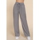 thumbnail image 1 of Saronite Pantalones Largos de Tencel con Cintura Elástica Lisa y Dos Bolsillos Laterales, Color Gris (para Mujer), 1 of 4