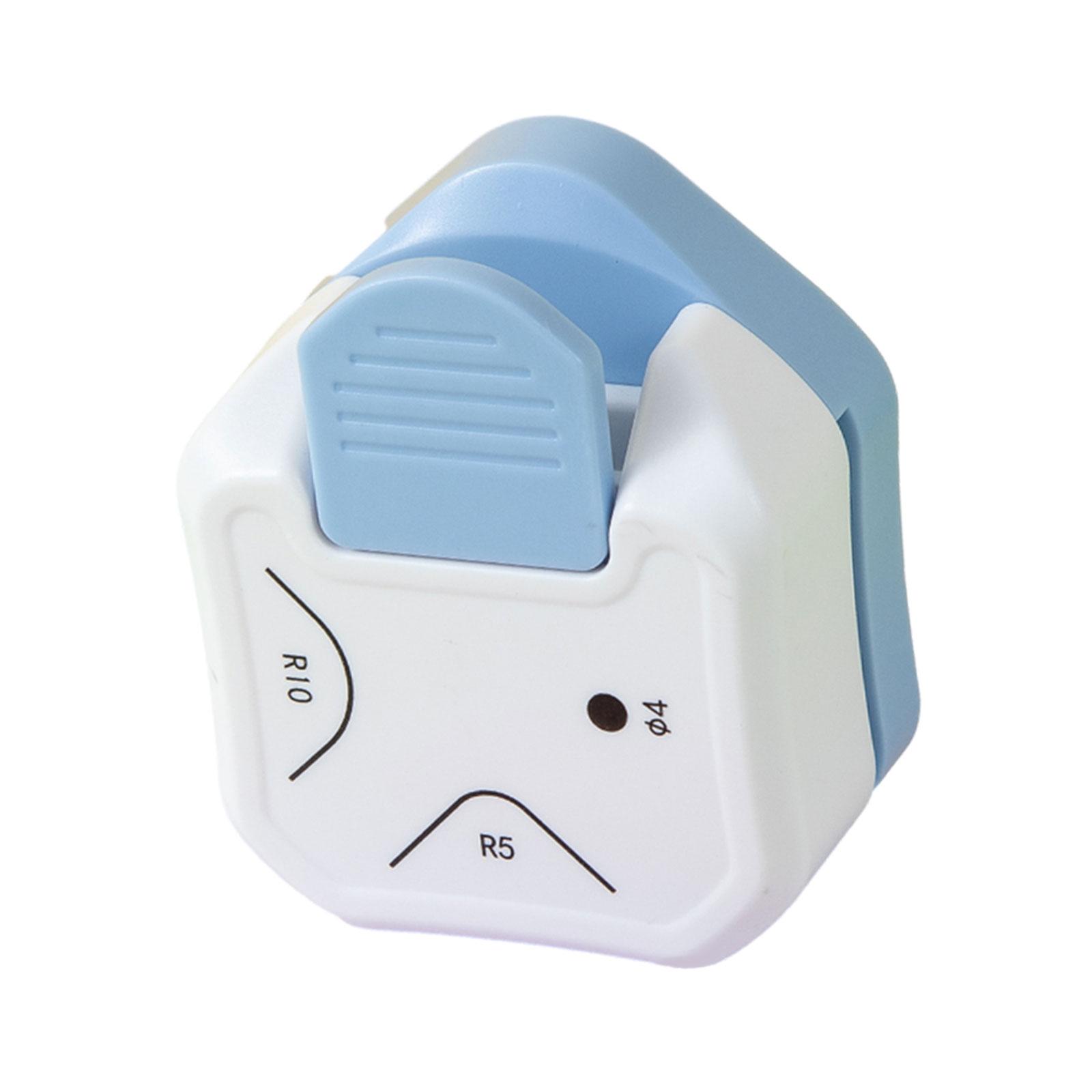 Bothyi - Cortador De Esquinas De Papel, Cortador De Papel Laminado Para Hacer Tarjetas, Álbumes De Recortes, Hogar, Punzón Redondeado Azul