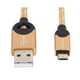 thumbnail image 1 of Cable USB A Micro USB Trenzado Dorado 1.2Mts LC2618G, 1 of 6