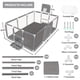 thumbnail image 1 of Keep Your Kids Safe and Entertained with this Baby Game Fence Set - Indoor/Outdoor Non-Slip Bases & Solid Safety Fences!, 1 of 2