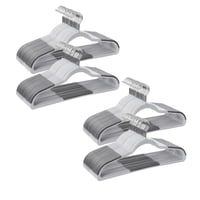 Perchas De Ropa Songmics, Paquete De 100 Unidades, De Plástico, Color Gris Claro