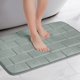 thumbnail image 2 of REGALWOVEN Uxcell Alfombra de Baño de Espuma con Memoria, Alfombra de Baño Suave y Absorbente Antideslizante de Secado Rápido para Baño Gris Claro 20" x 32", 2 of 6