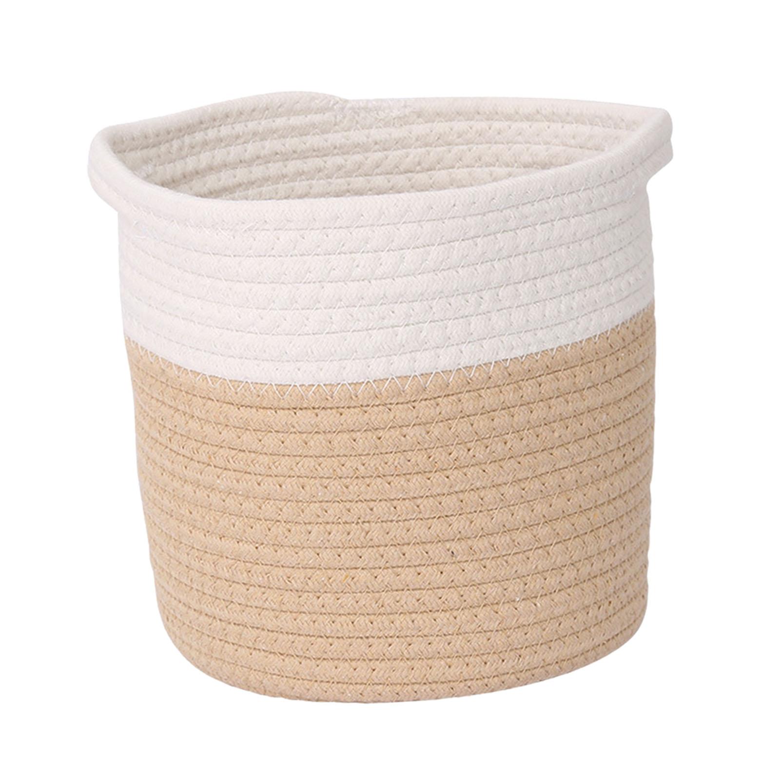 Magideal - Cesta De Almacenamiento Para Ropa, Cesto Multiusos Para Dormitorio, Organizador De Escritorio Portátil, Contenedor Para Guardería De Bebé, Calcetines, L