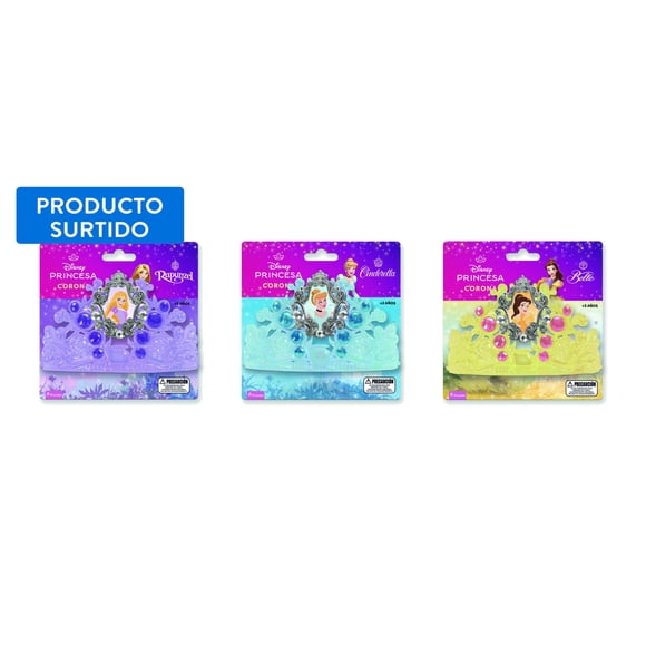 Set Surtido Coronas Princesas Disney, producto surtido, 1 un