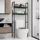 thumbnail image 1 of Estante Mueble Organizador De Baño 2 Niveles Repisa negro, 1 of 5