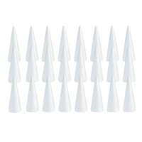 Bothyi - 30 Conos De Espuma Para Manualidades, Conos De Poliestireno Blanco Para Pintar Árboles De Navidad De Fiesta, 150 Mm