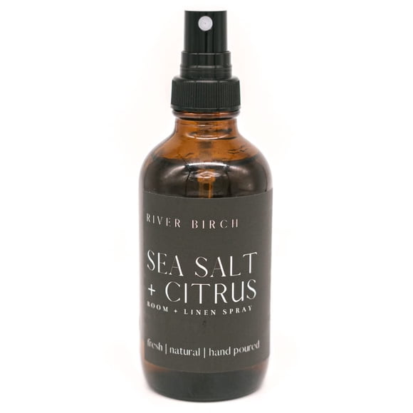 Spray para ropa de cama y habitación con sal marina de abedul de río y cítricos, 120 ml