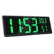 thumbnail image 1 of Reloj De Pared Digital LED Grande Con Temperatura Interior Verde, 1 of 3