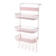 thumbnail image 3 of Organizador De Despensa Sobre La Puerta, Estante De Almacenamiento Para Lavandería, Gabinete, Cocina, Color Rosa, 3 of 5