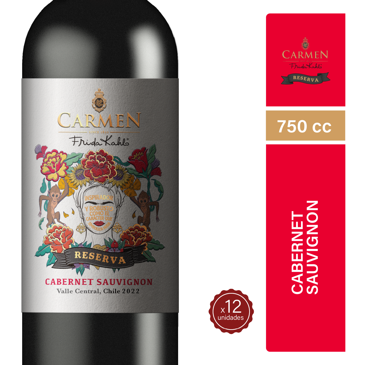 Carmen Frida Kahlo - Vino Carmen Reserva Fk Cs (12X750)