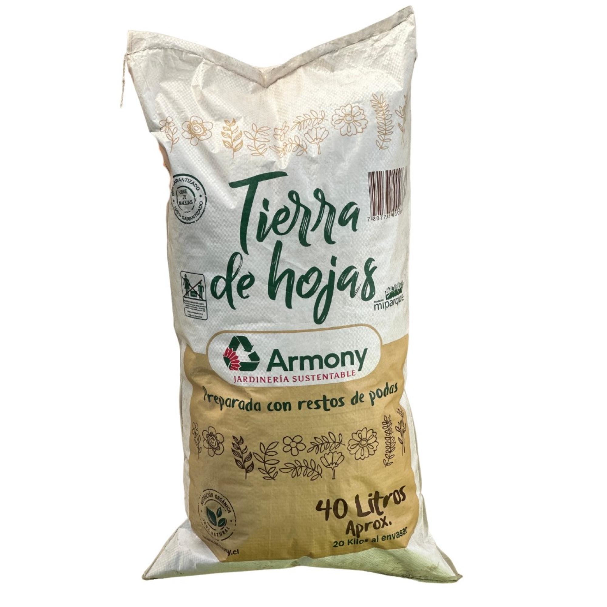 Tierra De Hojas Compost 40 Litros Armony