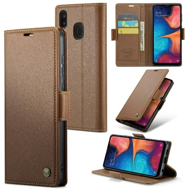 CaseMe tipo cartera Samsung Galaxy A20/A30/M10S con cierre magnético, RFID, tarjetero, soporte, carga inalámbrica