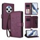 thumbnail image 1 of Funda Cartera Mariposa para [Xiaomi Redmi 14R] con Soporte y Cremallera Violeta, 1 of 6