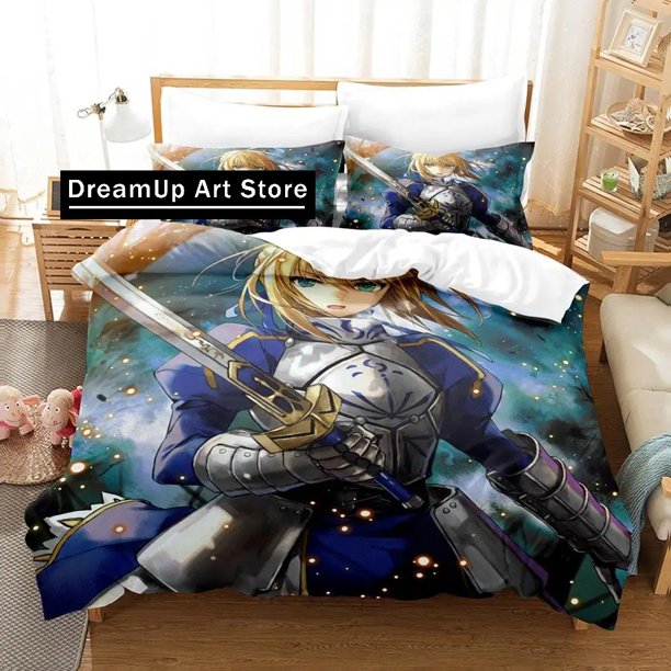 FashionFate Zero Saber Bedding Set Boys Girls Duvet Cover Pillowcase Bed Adult Bedroom
