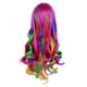 thumbnail image 3 of Peluca OYSRONG Rainbow Wavy Cosplay, resistente al calor, 70 cm, 3 of 3