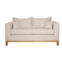 Colbox - Sofá Maserati 2 Cuerpos Tela Crudo