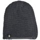 thumbnail image 3 of Gorra Slouchy Beanie VECRY de punto a ganchillo para hombre (gris oscuro), 3 of 4