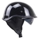 thumbnail image 3 of Casco Negro Brillante Para Motocicleta Con Cara Abierta, Medio Casco Con Visera Desplegable DOT XL, 3 of 3