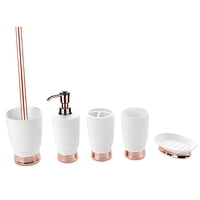 Bothyi - 5X Juego De Accesorios De Baño Soporte Para Cepillo De Dientes Con Jabón Para Apartment Home White