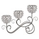 thumbnail image 3 of Portavelas Candelabro De 3 Brazos Candelabro Centro De Mesa De Boda Plata, 3 of 5
