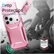 thumbnail image 2 of Funda Resistente para iPhone 17 Pro Max con Tapa Deslizante y Protección Militar Rosa, 2 of 6