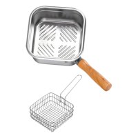 Bothyi - Olla Pequeña Para Freír De Acero Inoxidable Para Cocinar Papas Fritas Y Pescado