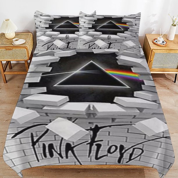 Pink Floyd Classic Touch Soft Zipper Comfort Fabric Breathable Structure Duvet Cover Sets for Relaxing Sleep