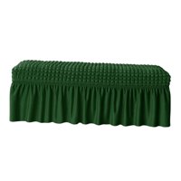 Magideal - Funda De Asiento De Banco Protector De Banco De Comedor Fundas De Silla Elásticas Elásticas Funda De Silla Larga Funda Protectora De Asiento De Banco Verde