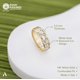 thumbnail image 5 of Anillo Amberta de oro 14K talla 6.4 con corte de diamante, 5 of 6
