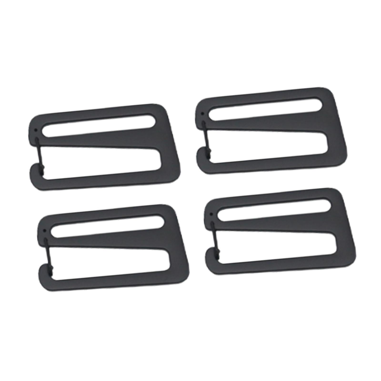 Magideal - Paquete De 4 Clips De Gancho Para Cinturón, Clips De Hebilla De Cinturón De Metal Con Gancho En G, Hebilla De Cinturón De Liberación Rápida Con Bloque Negro