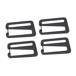 Magideal - Paquete De 4 Clips De Gancho Para Cinturón, Clips De Hebilla De Cinturón De Metal Con Gancho En G, Hebilla De Cinturón De Liberación Rápida Con Bloque Negro