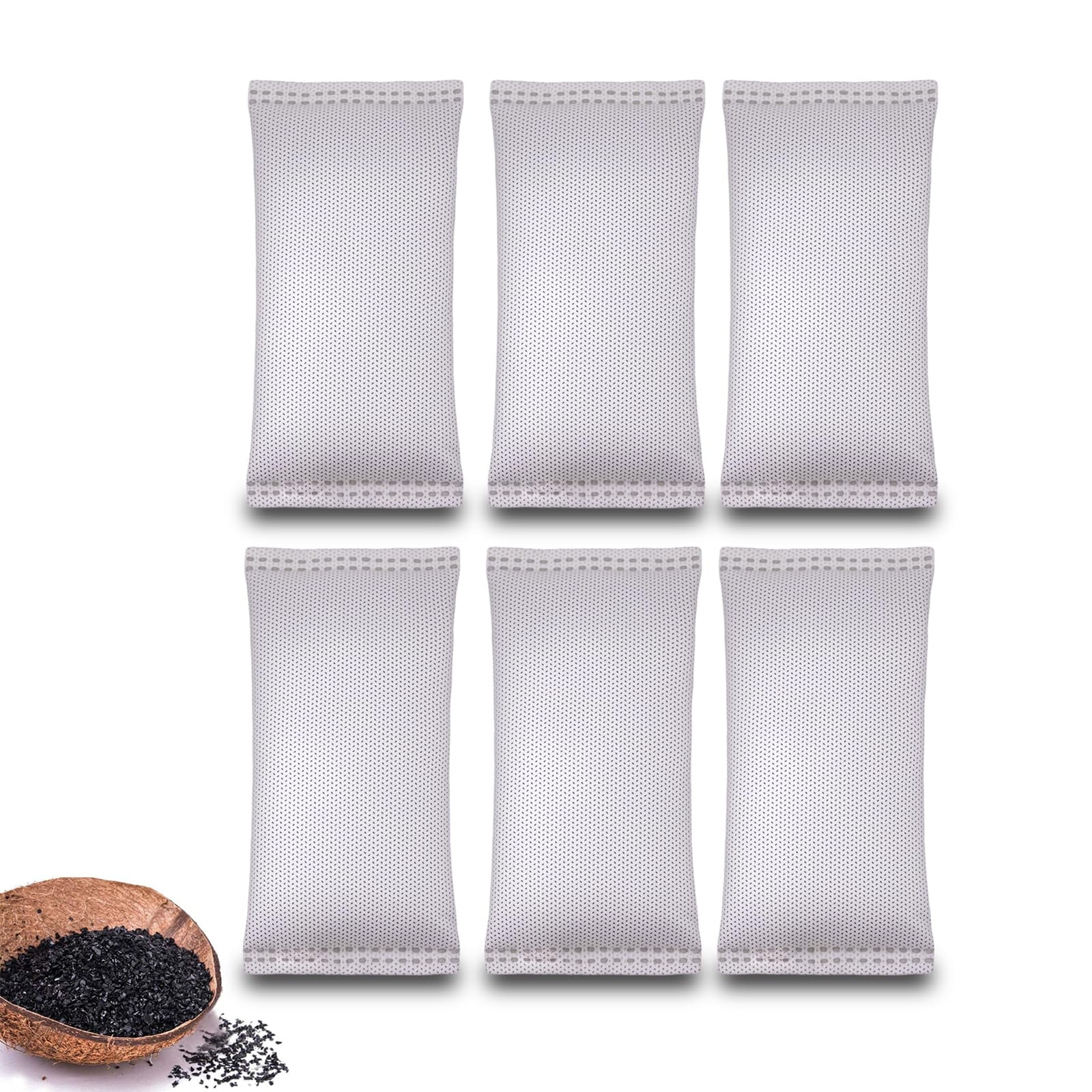 Hanyan - Bolsas Purificadoras De Aire Con Carbón De Cáscara De Coco, 50 G, Nature Fresh