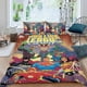 thumbnail image 2 of Liga de la Justicia Conjunto de sábanas temático, trío de piezas, cómodo y amigable con la piel, diseño único, regalo de decoración para el hogar para familiares, amigos y fans,140cm *210cm, 2 of 6