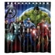 thumbnail image 1 of Cortina de ducha de superhéroe de la película estadounidense de cómics Avengers, juego de cortina de baño con ganchos, tamaño 66 x 72 pulgadas, 1 of 3
