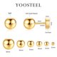 thumbnail image 5 of Pendientes Yoosteel 2 mm‑8 mm, chapado en oro de 14K, juego de 6 pares, 5 of 7