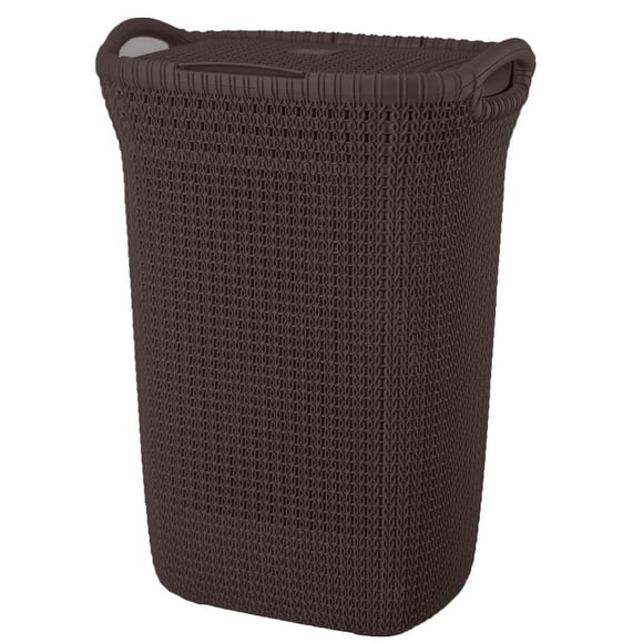 Cesto Canasto Para Ropa Khipu 60 Lts Con Tapa Color Chocolate