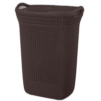Reyplast - Cesto Canasto Para Ropa Khipu 60 Lts Con Tapa Color Chocolate
