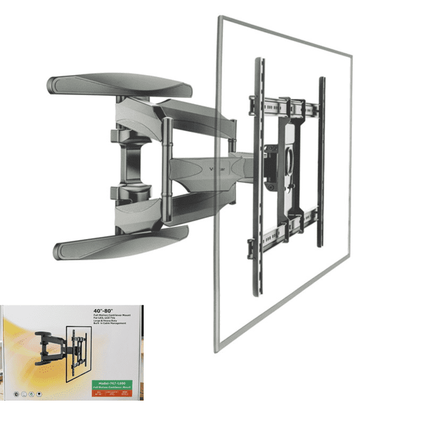 Soporte de TV Articulado Premium | Movimiento Completo y Alta Resistencia de 40" a 80" pulgadas Carga Máxima 45.5 kg