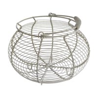 Bothyi - Cesta De Alambre Para Huevos Para Recoger Huevos Frescos Soporte Para Huevos Para Alimentos Verduras Huevos Blancos