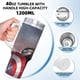 thumbnail image 5 of Capitán América Vaso aislado de acero inoxidable con asa, diseño temático, regalo para familia, amigos y fans; incluye pajita y encaja en el portavasos estándar, 40 oz, 5 of 6
