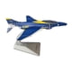 thumbnail image 3 of Modelo De Caza A Escala 1/144, Modelo De Avión De Aleación Fundida A Presión Para Estanterías, Cafeterías Y Bares, Color Azul., 3 of 5