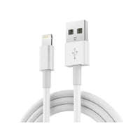 Impormaaipu - Cable Carga Rápida Celular Usb A Lightning Compatible Para Iphone 1 Mt Blanco Telefono Smartphone Reforzado