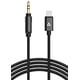 thumbnail image 1 of Cable auxiliar Thore Lightning de 3,5 mm para iPhone 13/12/14, color negro, 1 of 3